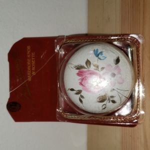 Vintage Porcelain Rosette knob unopened- 425